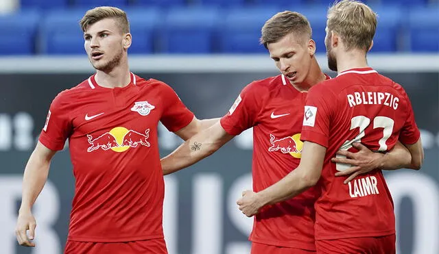 Leipzig se encuentra en la tercera posición de la tabla de la Bundesliga. Foto: AFP