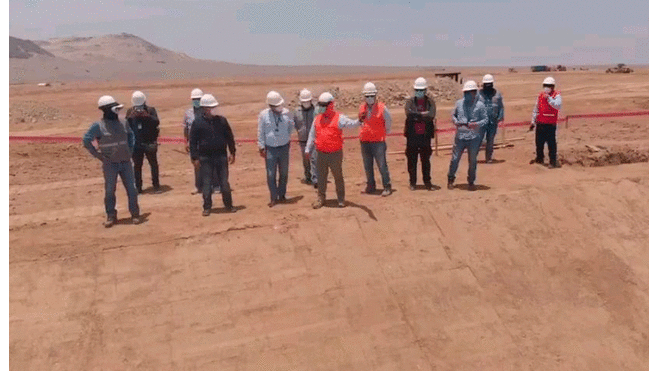 Los técnicos del Minam verificaron el cumplimiento de los trabajos en las pampas de Reque. Foto: Cortesía.