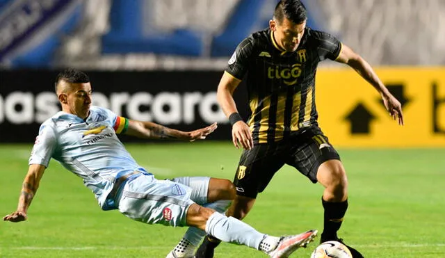 Bolívar y Guaraní empataron a 1 por la Copa Libertadores 2020. Foto: AFP.