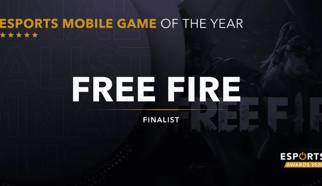 Puedes votar por Free Fire hasta el 8 de noviembre en la web oficial del certamen. Foto: Esports Awards 2020.