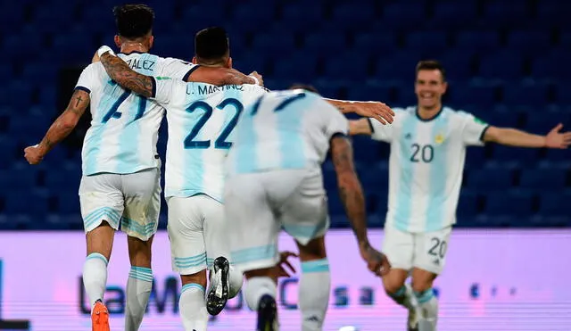 Argentina y Paraguay juegan en la Bombonera por la fecha 3 de las Eliminatorias Qatar 2022. Foto: EFE