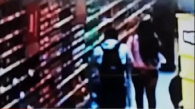 PNP detuvo a pareja de enamorados por robar productos del supermercado Metro [VIDEO]