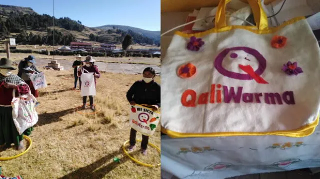 Madres de familia, en Puno, elaboraron coloridas bolsas ecológicas.