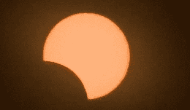 Eclipse solar total 2019 es visible en el sur de Perú: una toma en Moquegua. Foto: Captura