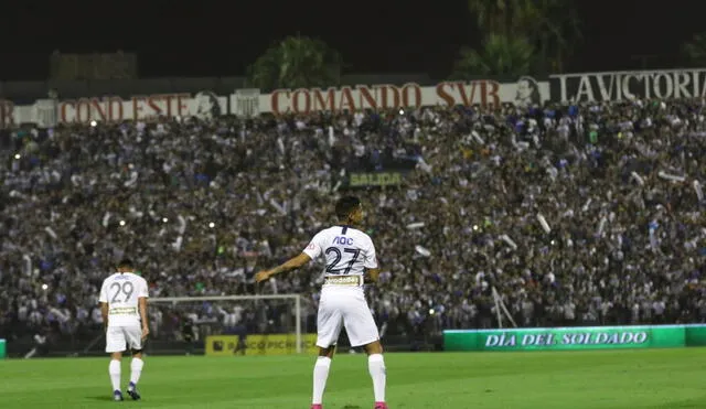 Kevin Quevedo marcó el primer gol del partido entre Alianza Lima y Alianza Universidad en Matute. Foto: Twitter Liga 1 Movistar.