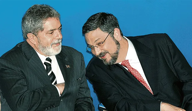 Acusados. Expresidente de Brasil Luiz Inácio Lula da Silva y exministro de Hacienda Antonio Palocci, ahora este es un colaborador eficaz.