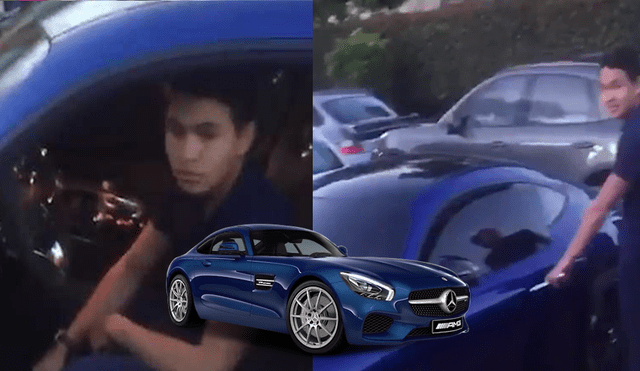 Facebook: cumplió 18 años, le regalaron un Mercedes Benz y lo chocó