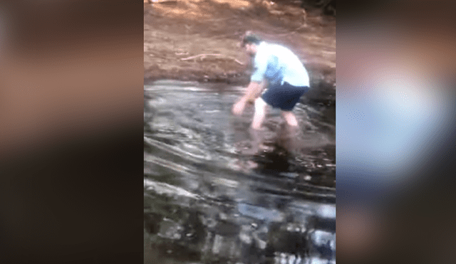 Desliza hacia la izquierda para ver el admirable gesto de un hombre al salvar la vida de un pez. Video de YouTube.