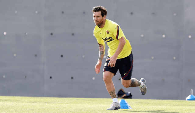 Lionel Messi se ausentó de los entrenamientos colectivos y el Barcelona se pronunció a través de un comunicado. Foto: AFP