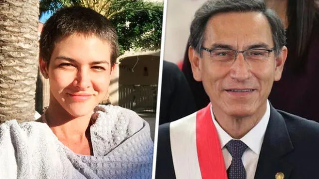 La actriz, quien lucha contra el cáncer de mama, se mostró agraciada por el mensaje de Martín Vizcarra.