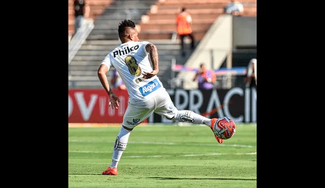 Christian Cueva casi anota un golazo en su debut con el Santos FC [VIDEO]