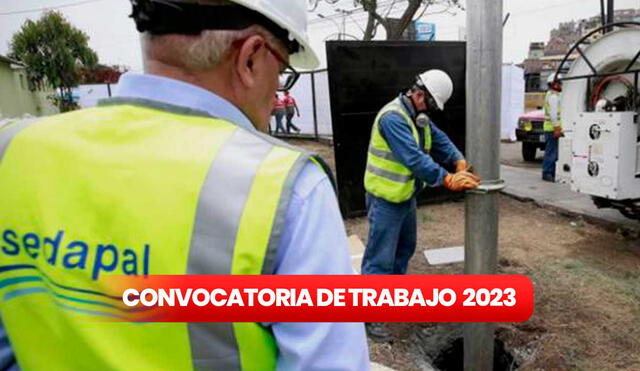 Convocatorias de trabajo 2023: Sedapal ofrece empleos en modalidad 728. Foto: Sedapal