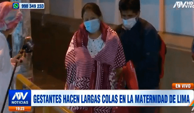 Maternidad de Lima no es apta para casos COVID-19. Foto: Captura