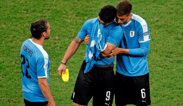Luis Suarez lloró tras fallar el primer penal del Perú vs. Uruguay por cuartos de final de la Copa América 2019. | Foto: EFE