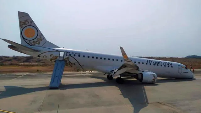 Avión con 89 pasajeros sufre desperfecto en el aire y realiza peligroso aterrizaje [VIDEO]