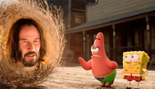 Memes de Keanu Reeves tras su aparición en la película de Bob Esponja [FOTOS]
