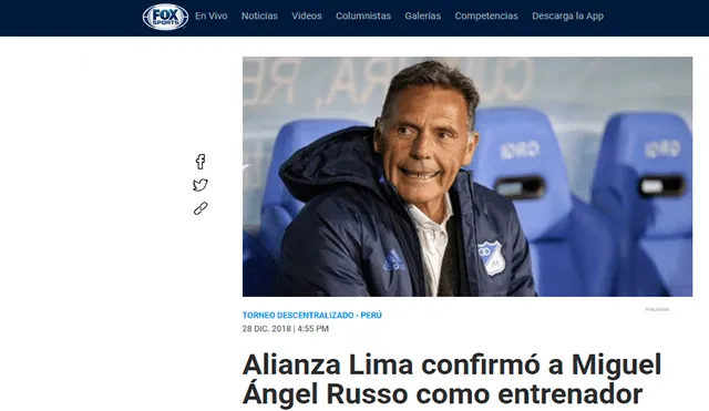 Prensa internacional destacó la llegada de Miguel Ángel Russo a Alianza Lima