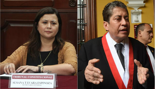 Secretaria general del TC, Susana Távara, denunció hostilidades de parte del magistrado Espinosa-Saldaña. Foto: La República.