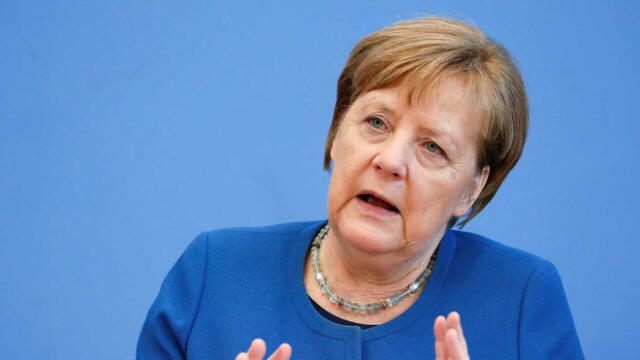 Angela Merkel dio un informe de la crisis sanitaria en un discurso a la nación. Foto: AFP