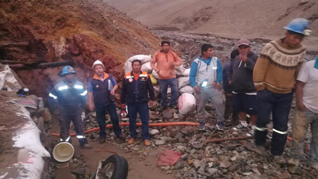 Mineros atrapados en Arequipa