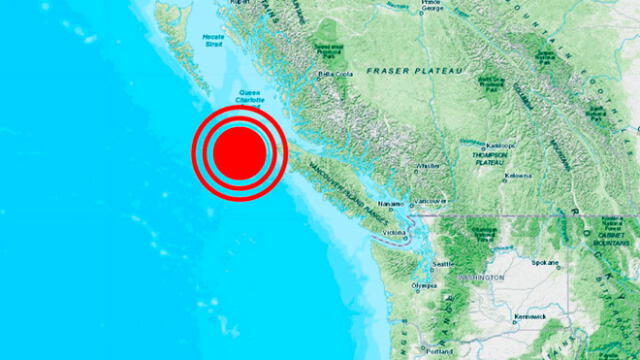 Tres terremotos en Canadá en menos de 24 horas.