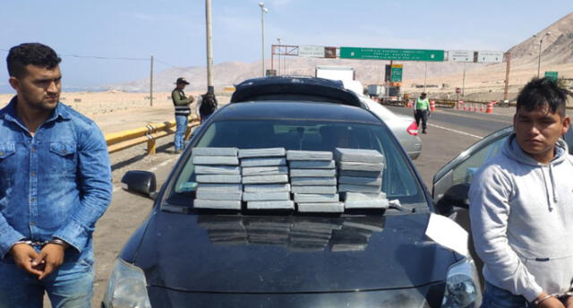 Policía de Arequipa halla camuflados 28 kilos de cocaína en un auto [VIDEO]