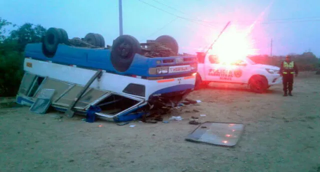 Lambayeque: accidente dejó 25 personas heridas en Motupe