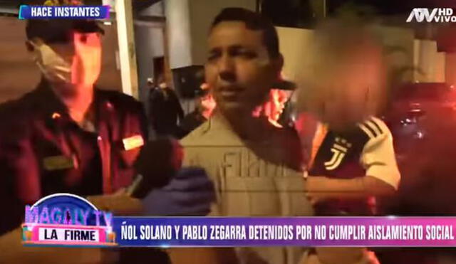 Nolberto Solano recibe duras críticas de Rodrigo González por detención durante toque de queda. Foto: Captura