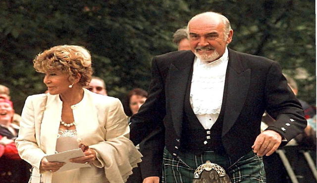 Sean Connery y su esposa Micheline Roquebrune (Foto: Archivo)