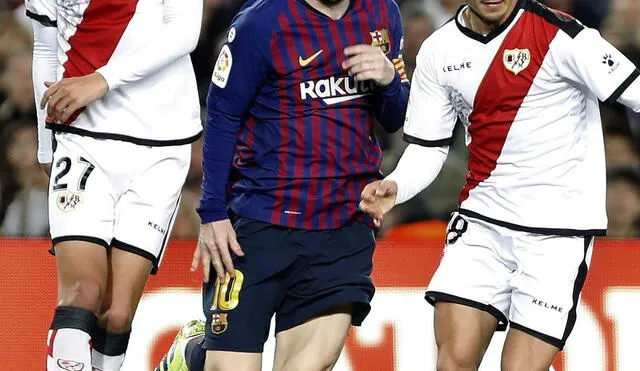 Lionel Messi pidió al árbitro que no cobre penal porque no le cometieron falta