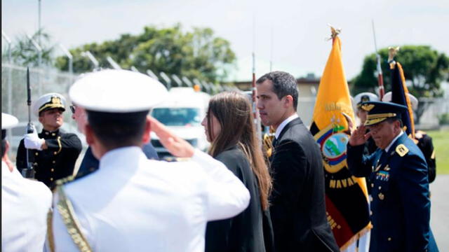 Juan Guaidó se reunió con el presidente de Ecuador, Lenín Moreno