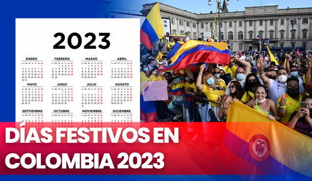 Colombia tendrá un total de 20 días festivos este 2023. Foto: composición de Fabrizio Oviedo / La República / AFP / Freepik