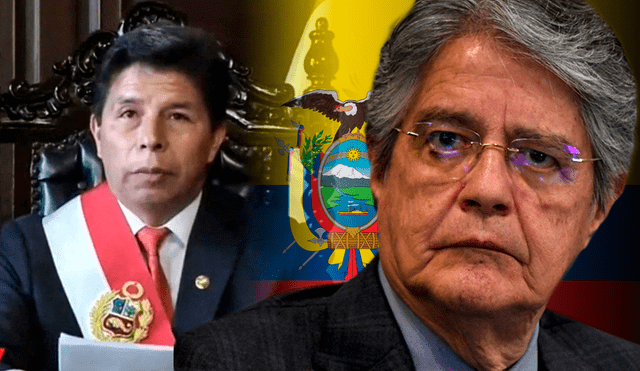 El presidente ecuatoriano se refirió al fallido golpe de estado realizado por Pedro Castillo. Foto: composición LR/AFP