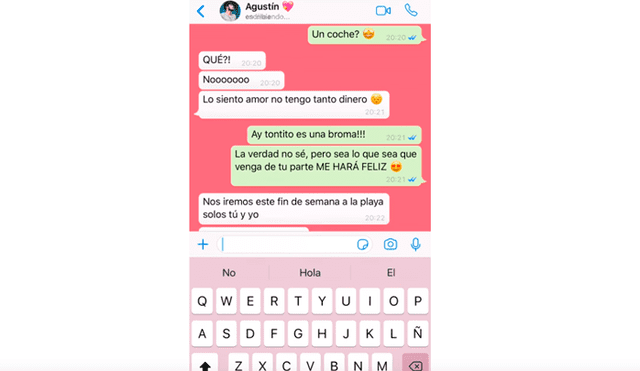 Whatsapp: chica planea cita con joven, pero su exnovio arruina todo [FOTOS]