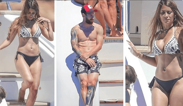 Antonella Roccuzzo muestra de más en bikini junto a Lionel Messi en Instagram