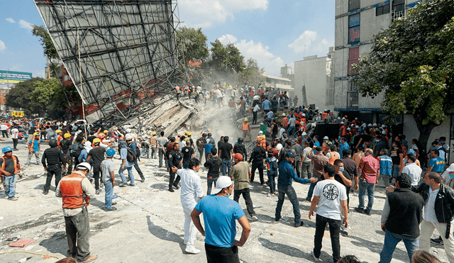 7,1 grados en México: todavía hay atrapados bajo escombros