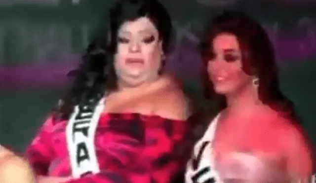 Vía Facebook: 'Miss' con sobrepeso se pone celosa al ver a sus rivales y hace esto [VIDEO]