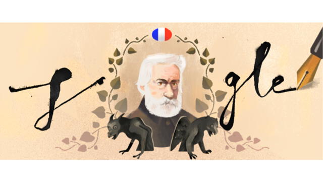Victor Hugo: Google conmemora al poeta francés con doodle