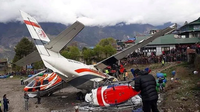 Choque entre avión y un helicóptero deja al menos 3 muertos en el Monte Everest [VIDEO]