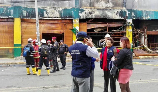 Incendio en Las Malvinas: Ministerio Público realizó diligencia en galería Nicolini