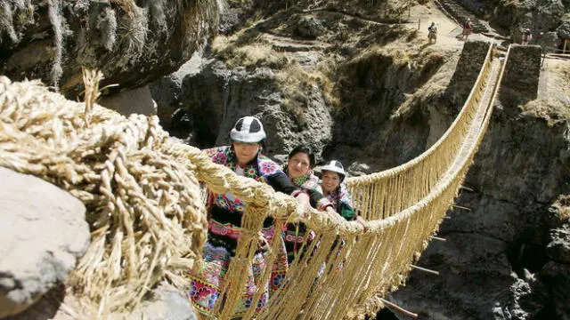 El último puente inca tiene reconocimiento de la Unesco. Foto: Archivo La República