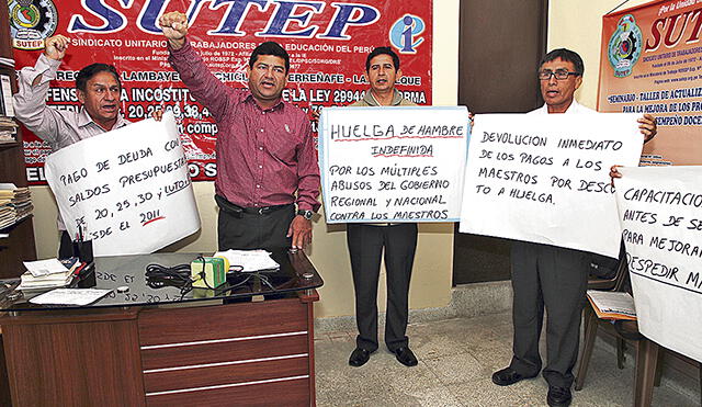 Cebero Guerrero resaltó la función de integrantes del Sutep en la exigencia de pagos de deudas sociales. Foto: La República