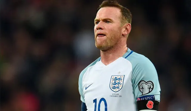 Wayne Rooney fue capitán de la selección de Inglaterra. Foto: AFP