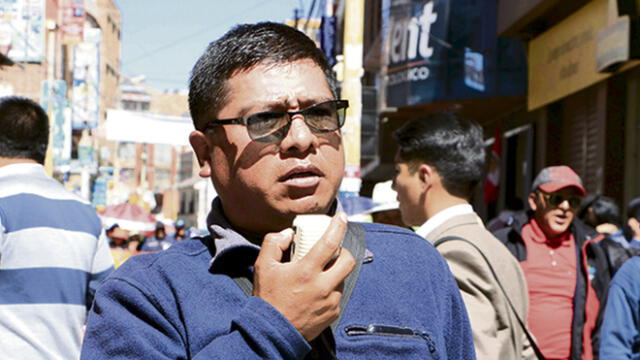 César Tito Rojas, secretario de organización del Sutep Puno. Foto: La República