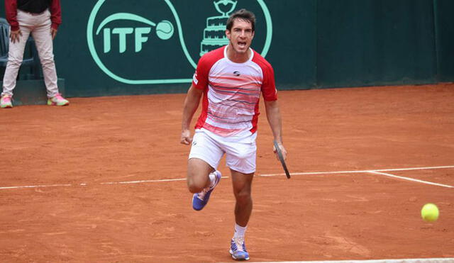Mauricio Echazú, de 32 años, ocupa el puesto 657 en el ranking ATP. Foto: Federación Peruana de Tenis