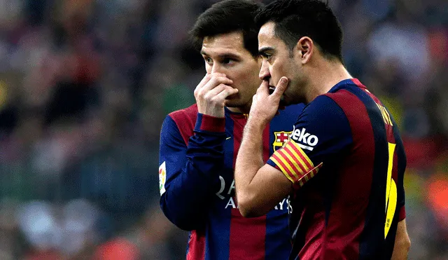 Xavi y Messi compartieron filas en el cuadro azulgrana por más de 10 años. Foto: difusión