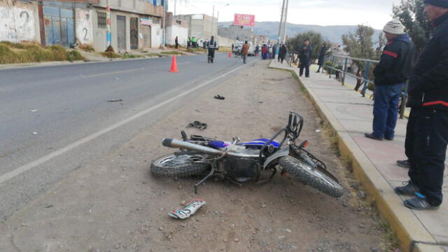 Accidente a bordo de moto dejó como saldo a dos adolescentes. Foto: archivo/La República