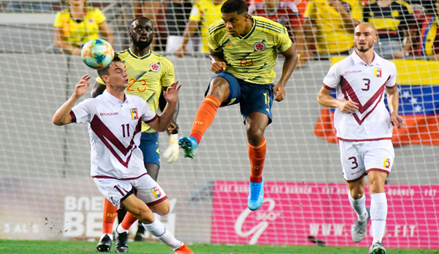 Colombia y Venezuela se enfrentaron en seis ocasiones por Copa América. Este jueves será su séptimo encuentro. Foto: EFE