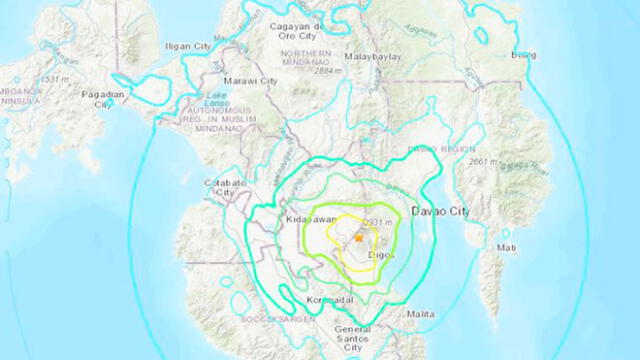 El sismo en Filipinas se produjo a una profundidad de 24,6 kilómetros. Foto: difusión