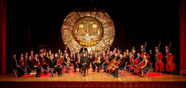 Orquesta Sinfónica del Cusco dirigida por Theo Tupayachi. Foto: Difusión.